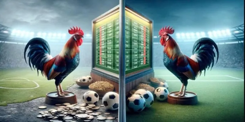Chiến kê đá gà sẵn sàng giao chiến